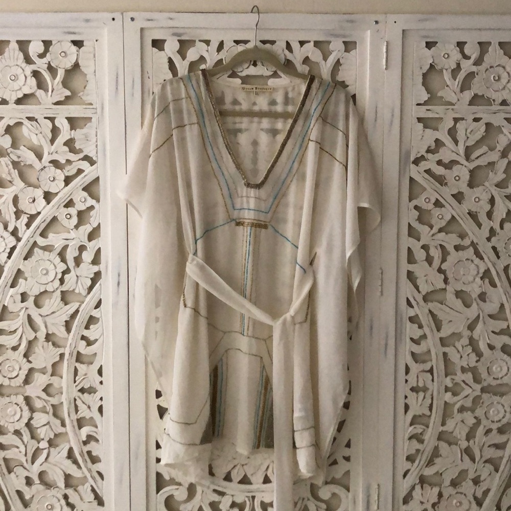 Beaded Gatsby Kaftan Cover Up